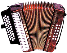 This affordable accordion has set the standard for generations of Conjunto and Tejano musicians.  The 3500 Corona II has a celluloid red-pearl finish and double strap brackets.